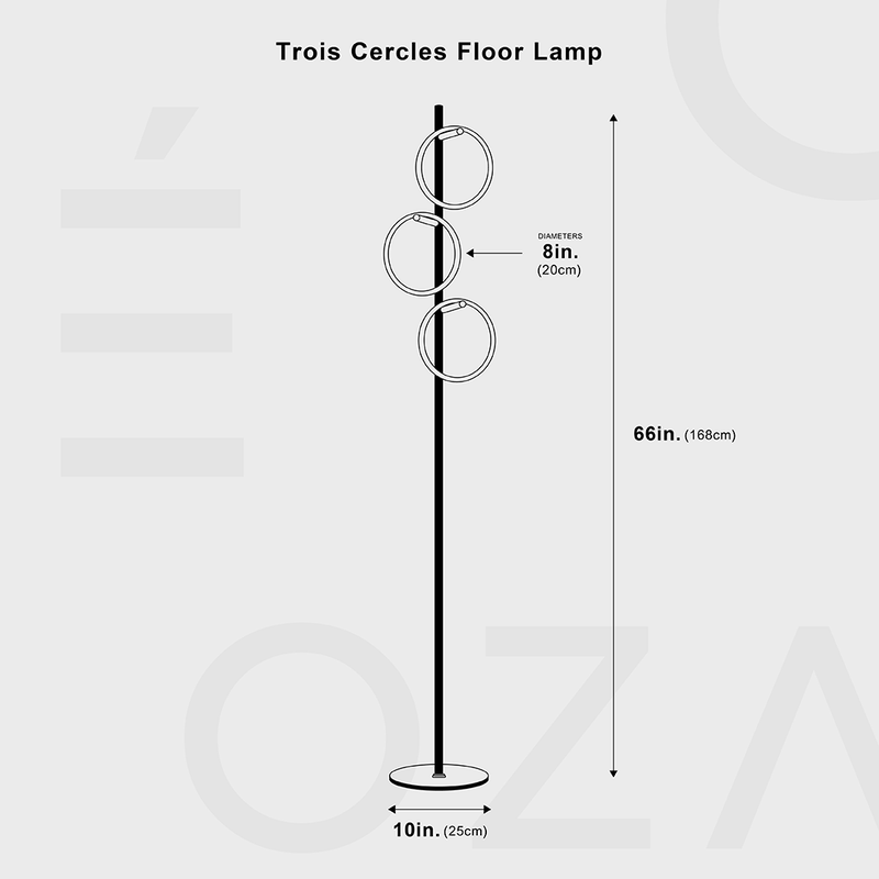 Trois Cercles Floor Lamp