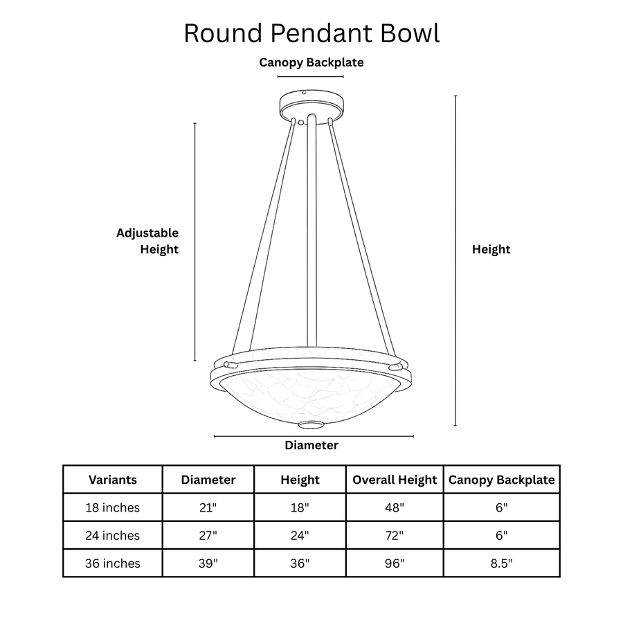 Round Pendant Bowl