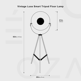Vintage Luxe Smart Tripod Floor Lamp