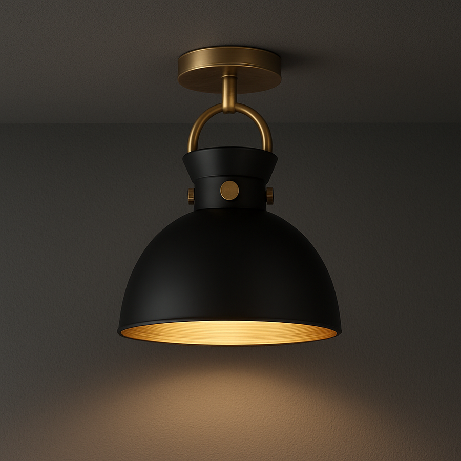 Waldo 9-in Flush Mount