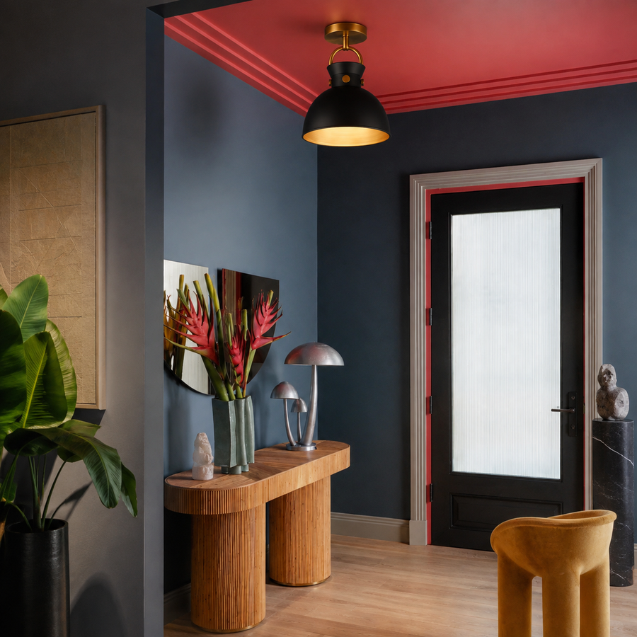 Waldo 9-in Flush Mount