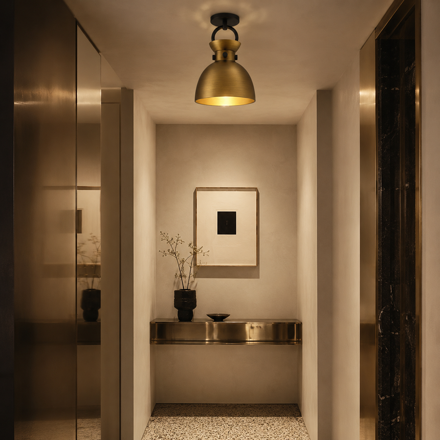 Waldo 9-in Flush Mount