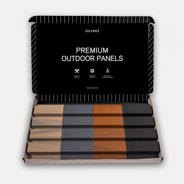 Outdoor Wall Slat Panel Sample Box (4 Pcs)
