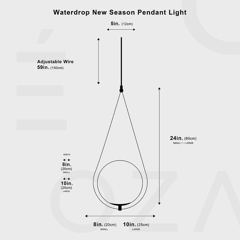 Lampe suspendue goutte d'eau nouvelle saison 