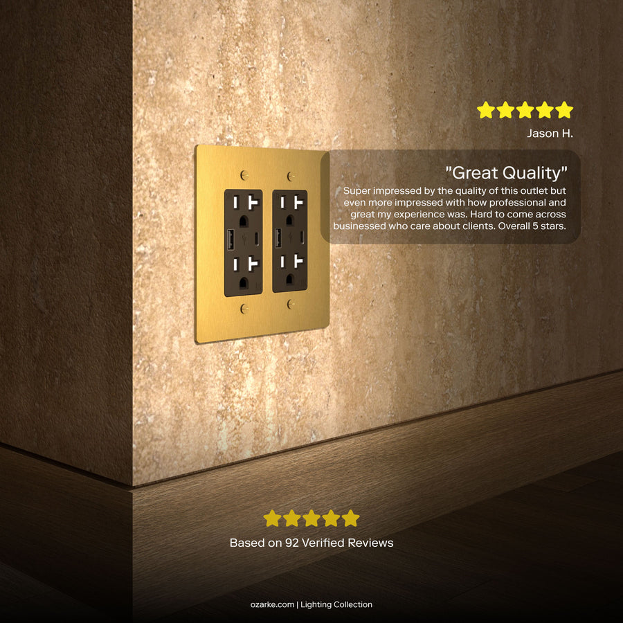 Brass Power Outlet