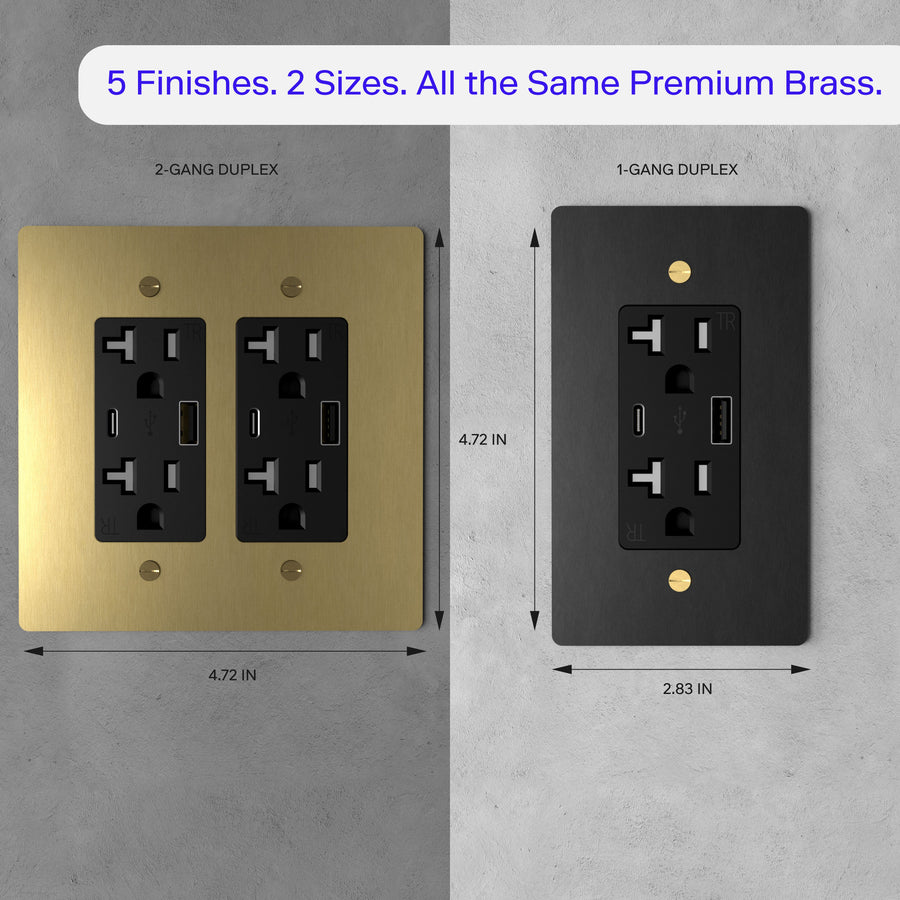 Brass Power Outlet