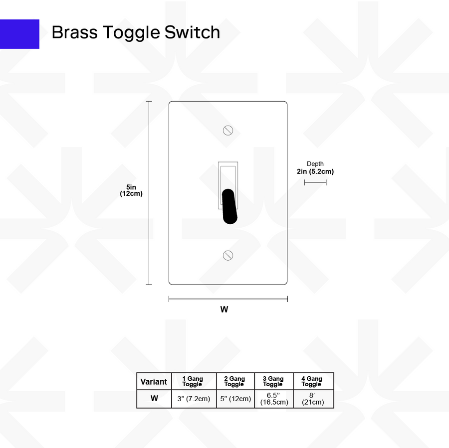 Brass Toggle Switch