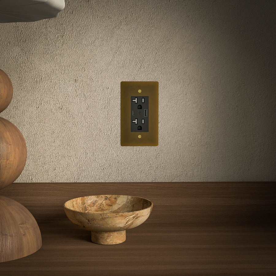Brass Power Outlet