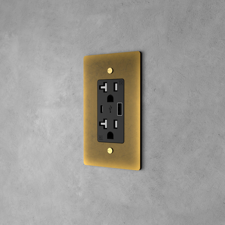Brass Power Outlet