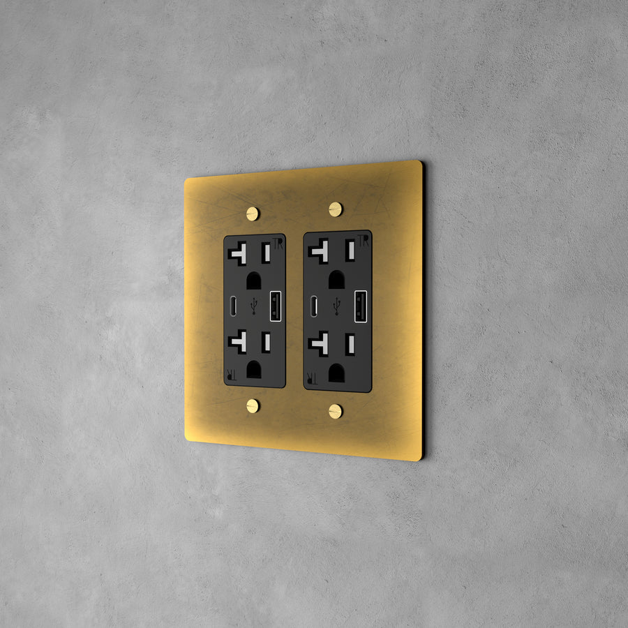 Brass Power Outlet