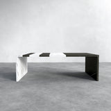 Italian Carrara and Pietra Coffee Table