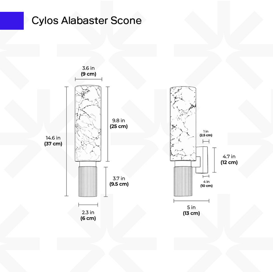 Cylos Alabaster Sconce