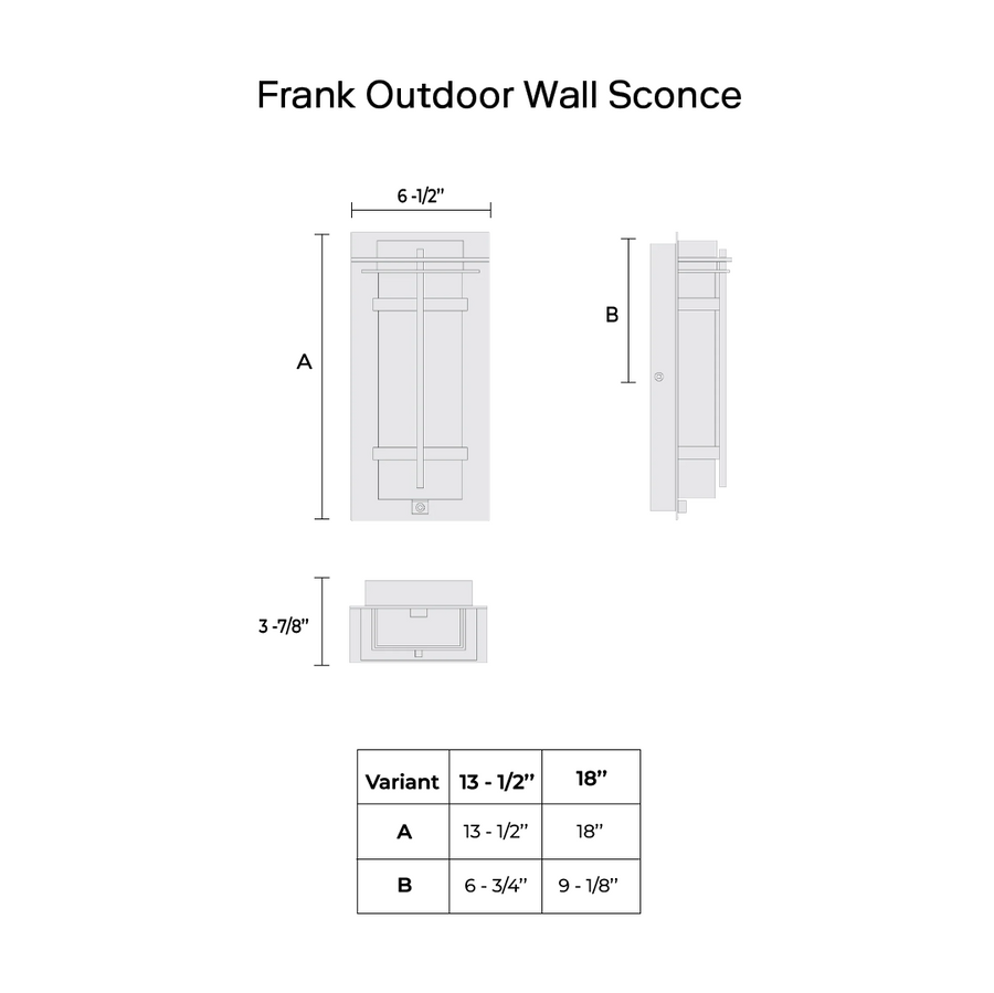 Frank Outdoor Wall Sconce