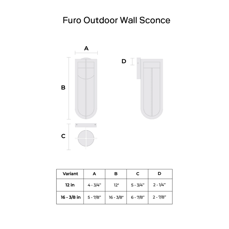 Furo Outdoor Wall Sconce