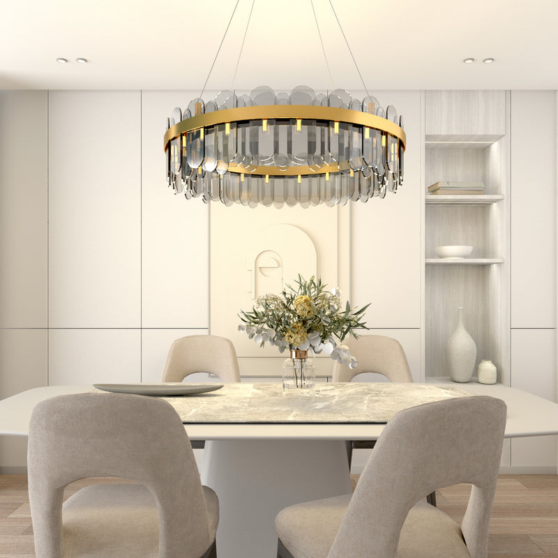 Smoke Gray Chandelier