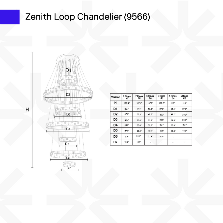 Zenith Loop Chandelier