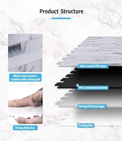 Rectangle Stick Wall Tiles
