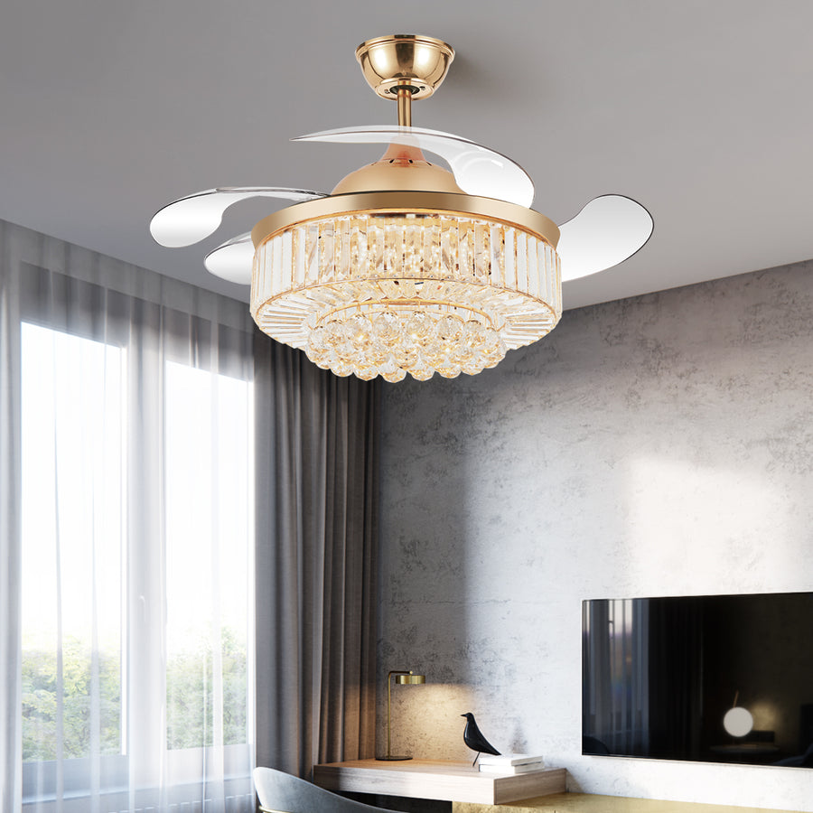 Smart Fan Chandelier Light