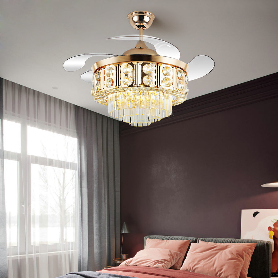 Smart Fan Chandelier Light