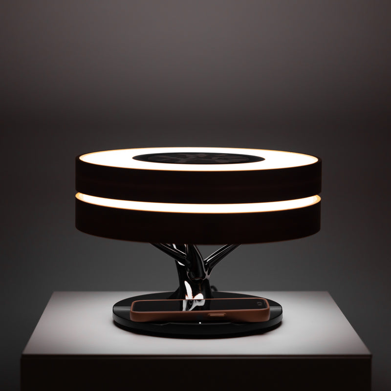 La Série Modern Table Lamp with Speaker and Wireless Charger
