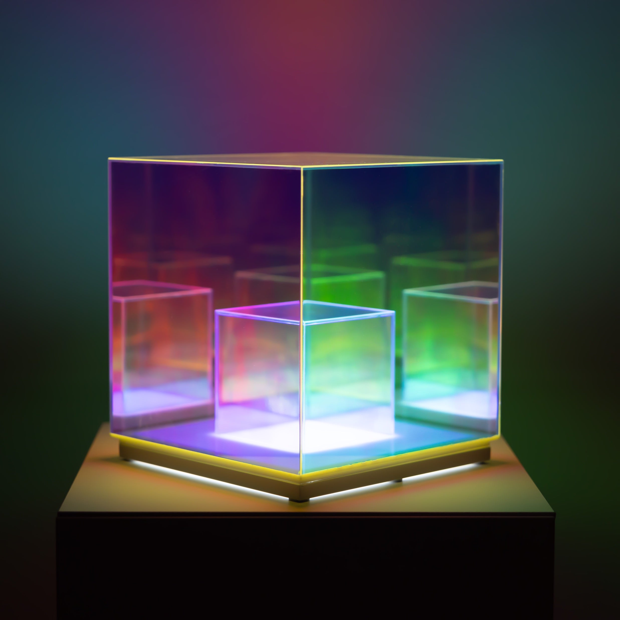 Cube Fixture Concentric Cube Table Lamp | Modern Lighting Fixtures