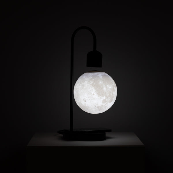 Levitating Moon LED Lamp with Wireless Phone Charger