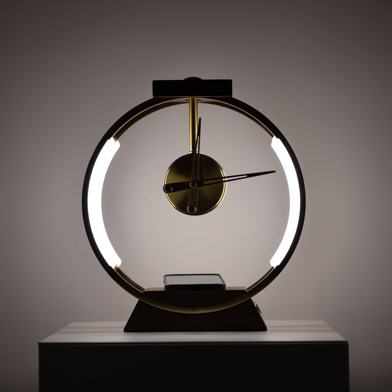 Modern Clock Lamp with Phone Wireless Charger