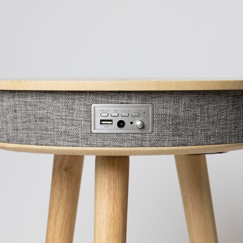 Rusée Smart Table with Speaker & Wireless Charger