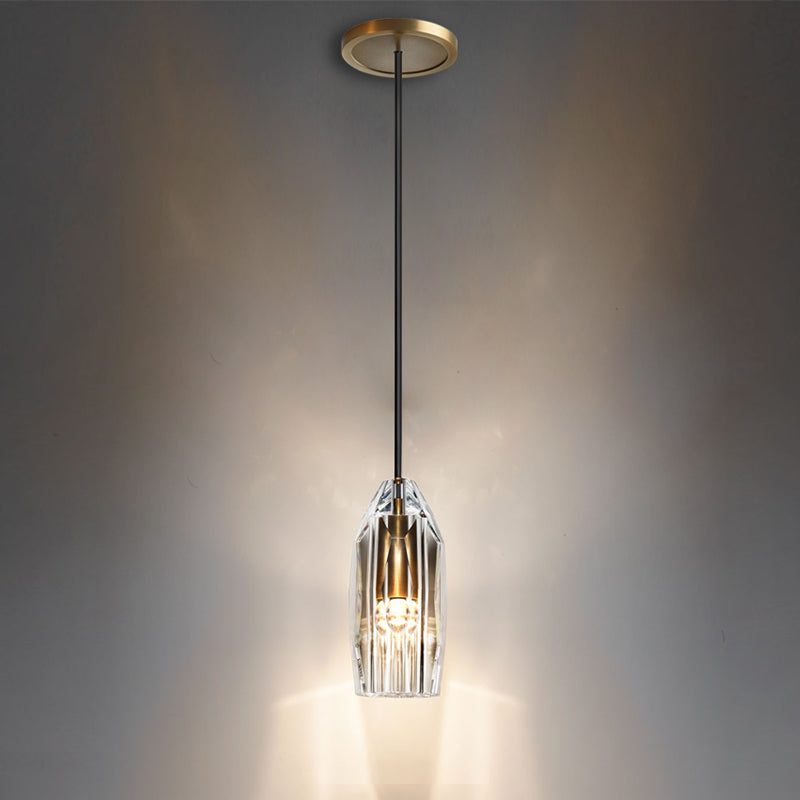Modern Ceiling Lamp Hanging Lighting Fixture with K9 Crystals