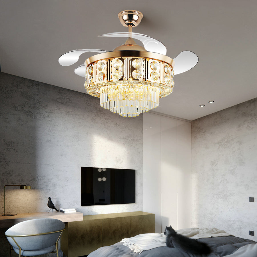 Smart Fan Chandelier Light