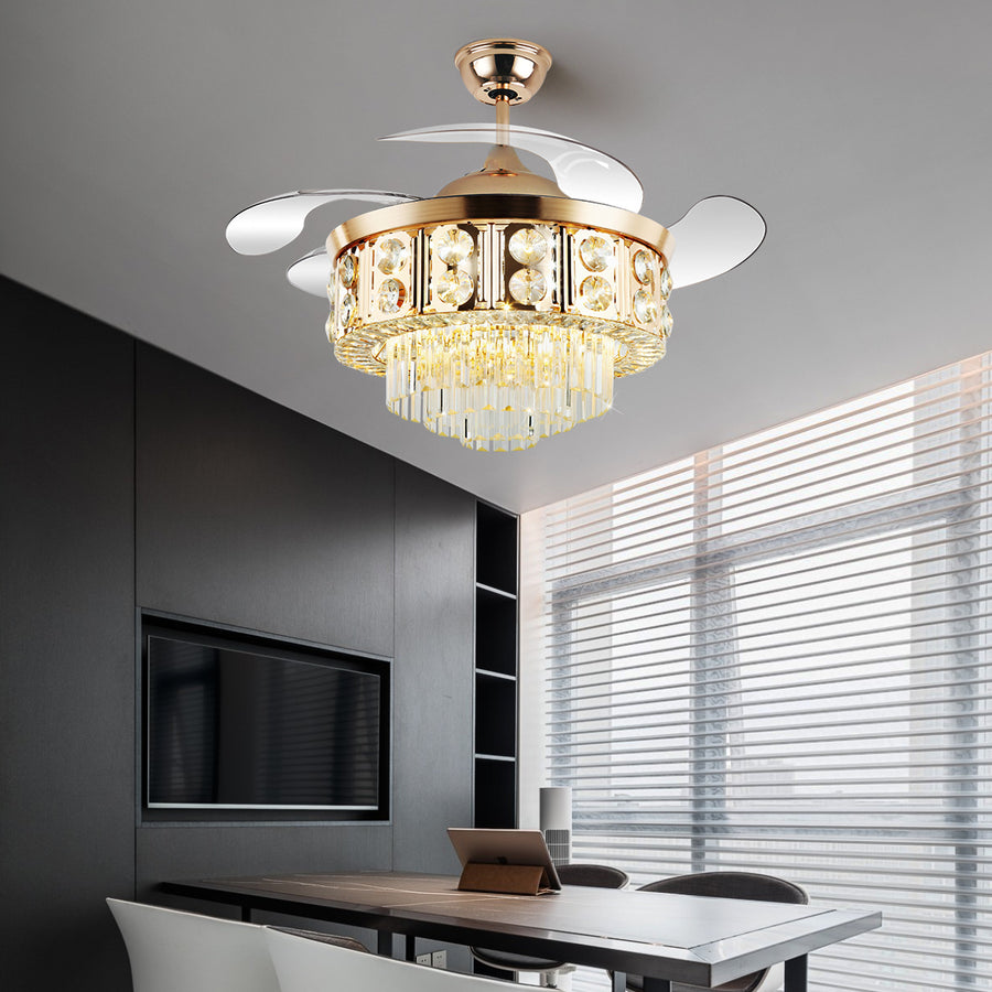 Smart Fan Chandelier Light