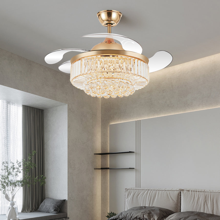 Smart Fan Chandelier Light