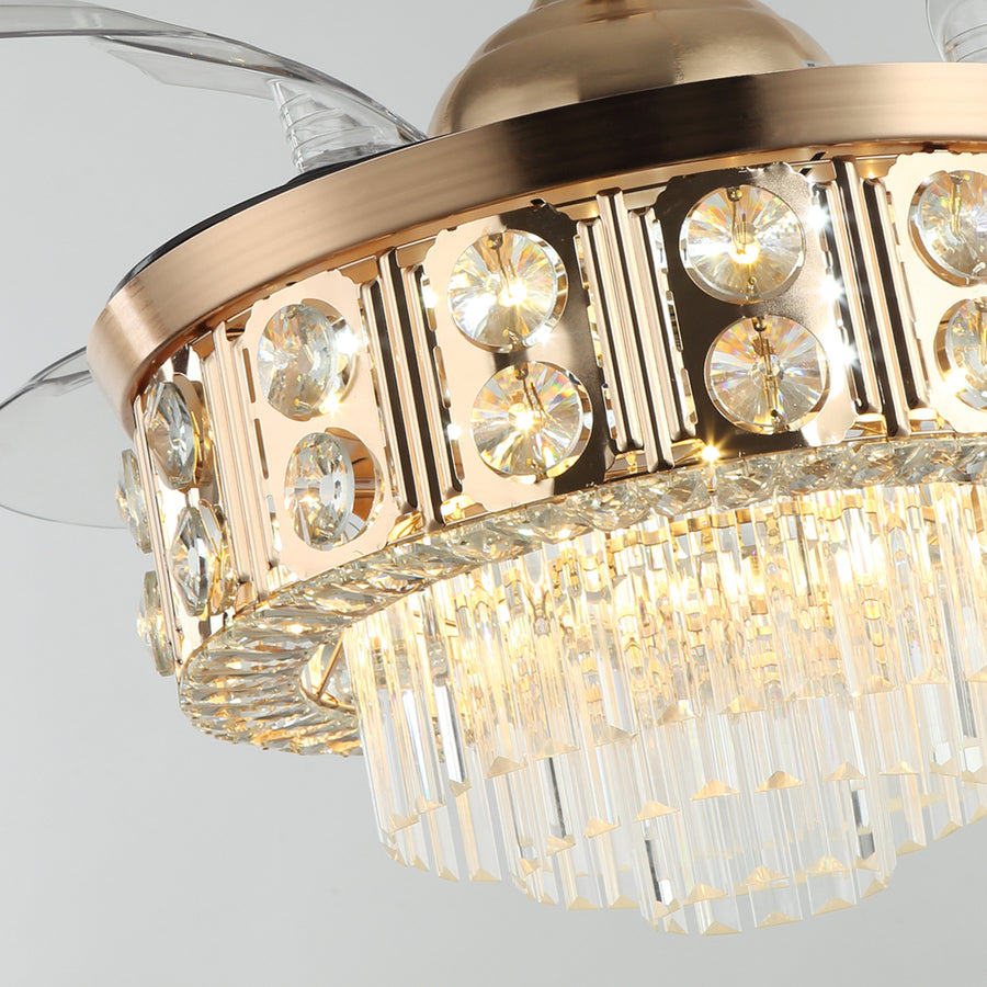 Smart Fan Chandelier Light