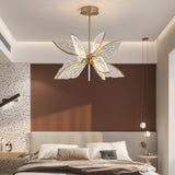 Modern Gold Butterfly Wing LED Chandelier- Contemporary Touch