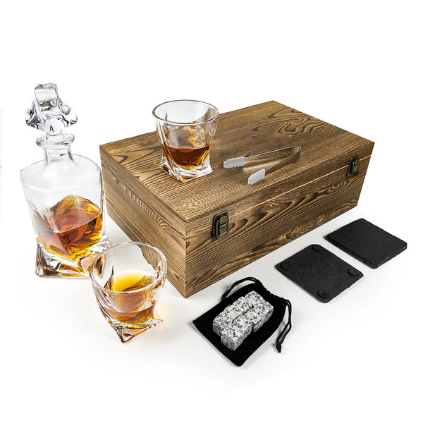Ozarké’s Whiskey and Rum Decanter Set