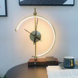 Minimalist LED Clock Lamp with Phone Wireless Charger