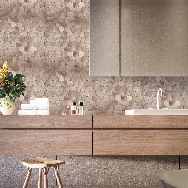 Hexagon Peel and Stick Wall Tiles – Ozarké