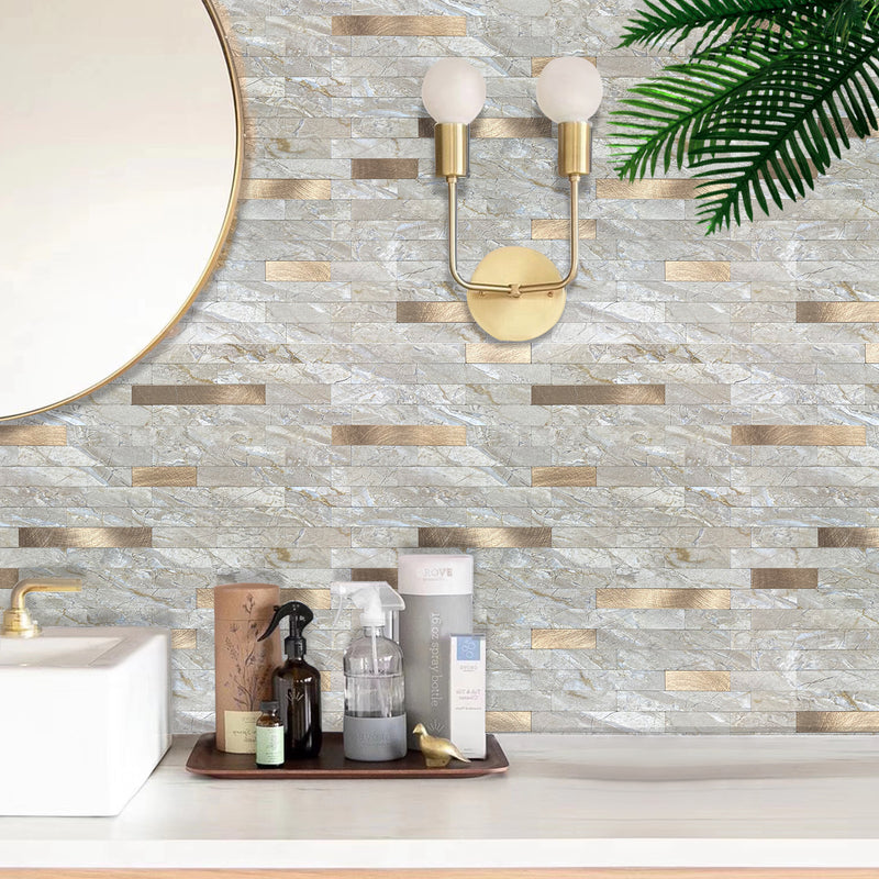 Modern Rectangle Peel and Stick Wall Tiles