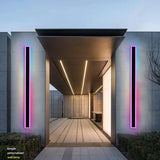 Immense RGB Linear Outdoor Modern Outdoor Wall Lamp